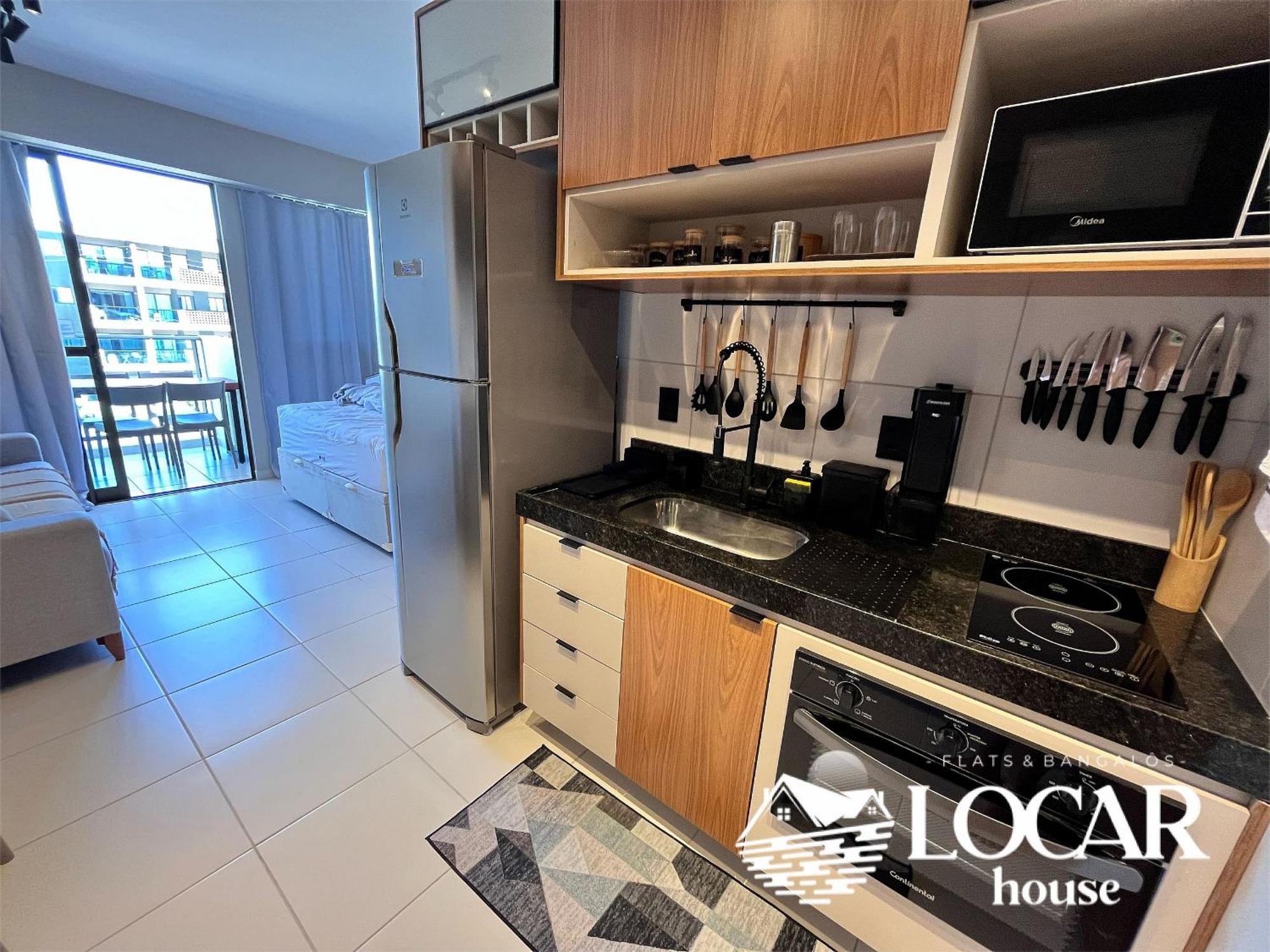 Flat Luxo Com Varanda Gourmet No Makia Em Muro Alto 4 Pessoas Pôrto das Galinhas